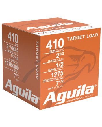 Aguila 1CHB4137 Birdshot High Velocity 410Gauge 2.50" 1/2oz 7.5Shot 25 Per Box/20 Case