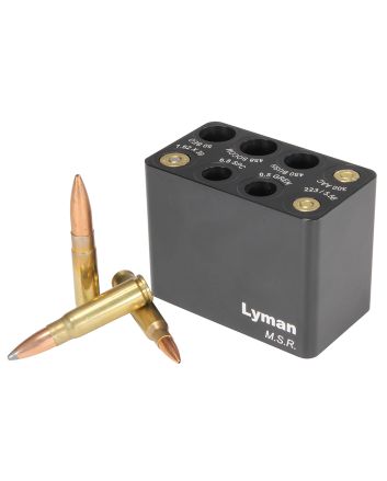 Lyman 7833003 MSR Ammo Checker Block Black Multi Rifle Firearm