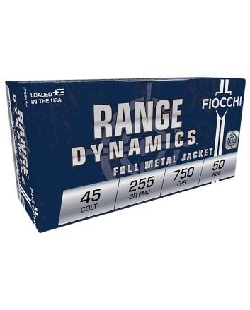 Fiocchi 45LCCMJ Range Dynamics45Colt 225gr Complete Metal Jacket 50 Per Box/10 Case