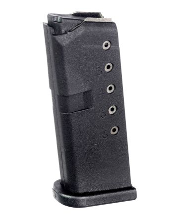 ProMag GLK12 Standard6rd 9mm Luger Compatible w/ Glock 43 Black DuPont Zytel Polymer