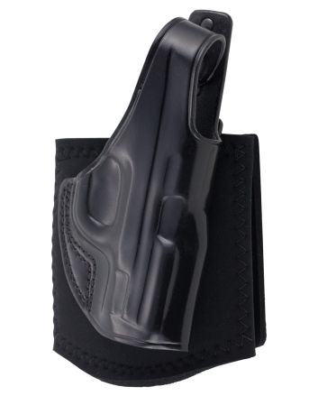 Galco AG652B Ankle GloveSize Fits Ankles up to 13" Black Leather Hook &amp; Loop Fits S&amp;W M&amp;P Shield Fits S&amp;W M&amp;P Shield Plus Fits S&amp;W M&amp;P Shield 2.0 Right Hand
