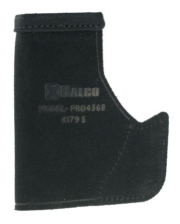 Galco PRO436B Pocket ProtectorBlack Leather Fits Ruger LCP/Kel-Tec P-32/Diamondback DB/NAA Guardian Ambidextrous