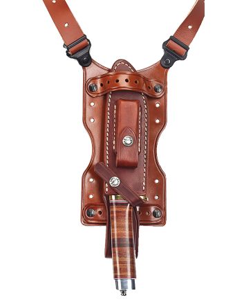 Galco SHU Shuka Knife Holder Over The Shoulder Tan Leather