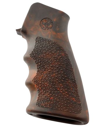 Hogue 15016 OverMolded Grip Cobblestone Red Lava Rubber with Finger Grooves for AR-15, M16