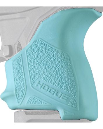 Hogue 18124 HandAll Beavertail Grip Sleeve made of Rubber with Textured Aqua Blue Finish for Ruger LCP II