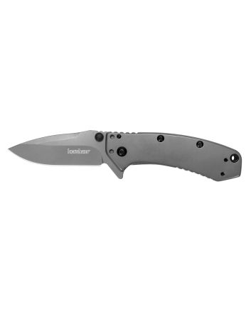 Kershaw 1555TI Cryo2.75" Folding Drop Point Plain Gray TiN 8Cr13MoV SS Blade Gray PVD Stainless Steel Handle Includes Pocket Clip