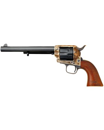 Cimarron CA514M00 Model P US Cavalry 45 Colt (LC) 6 Shot, 7.50" Blued Steel Barrel &amp; Cylinder, Color Case Hardened Steel Frame, Walnut w/OWA Cartouche Stamp Grip, Exposed Hammer
