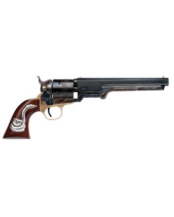 Cimarron CA9081SS101 Man With No Name Conversion Hollywood Series 38 Long Colt 6rd 7.50" Blued Steel Barrel &amp; Cylinder Color Case Hardened Steel Frame with Walnut Grip with Integrated Snake