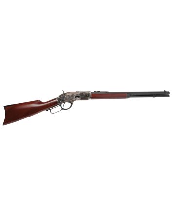 Cimarron CA281 1873 Short Full Size 45 Colt (Long Colt) 10+1 20" Blued Octagon Barrel, Color Case Hardened Stainless Steel Receiver, Walnut Fixed Stock, Right Hand