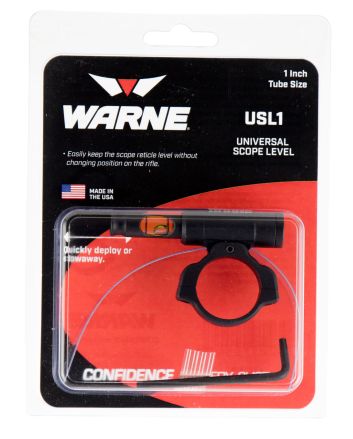 Warne USL1 Universal Scope Level1" Tube Diameter Universal Aluminum Black