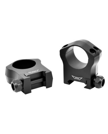 Warne 7202M Scope Rings Mountain Tech Matte Black 1" High 0 MOA
