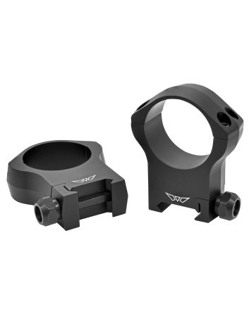 Warne 7224M Scope Rings Mountain Tech Matte Black 34mm Ultra High 0 MOA