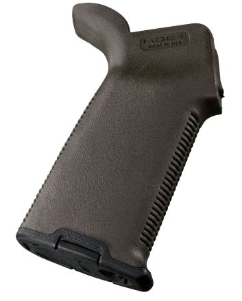 Magpul MAG416-ODG MOE+ Grip Textured OD Green Polymer with OverMolded Rubber for AR-15, AR-10, M4, M16, M110, SR25