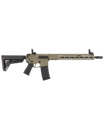 Barrett 17123 REC7 DI Carbine 5.56x45mm NATO 16" 30+1, FDE Rec, Black 6 Position Stock &amp; Grip, Includes Flip-Up Sights