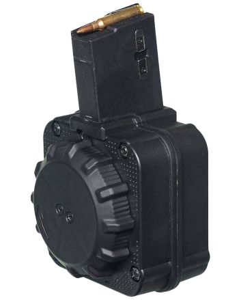 ProMag DRMA8 Standard65rd Drum 5.56x45mm Fits AR-15 Black DuPont Zytel Polymer