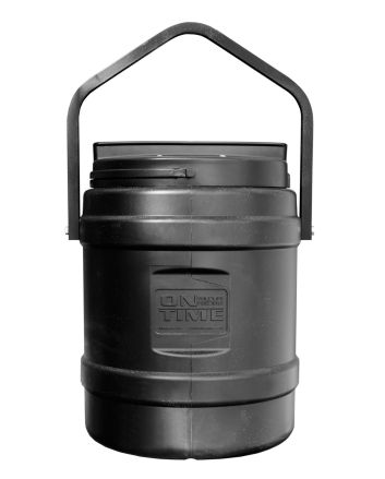 On Time 73000 Rice Bran Feeder 10 Gallon Capacity, Hanging Bracket, 1-6 Feeding Times with 1-30 Duration