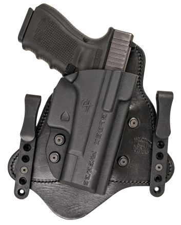 Comp-Tac C225SF196RBSN MTACIWB Black Kydex/Leather Belt Clip Fits Springfield XDS Fits 3.30" Barrel Right Hand