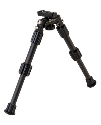 Caldwell 1081953 Accumax Premium M-Lok/Key Mod Bipod 6-9" Black Carbon Fiber