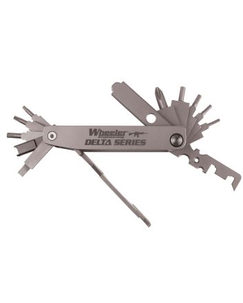 Wheeler 1078948 Delta Series Compact Multi-Tool Silver Folding Stainless Steel AR Platform