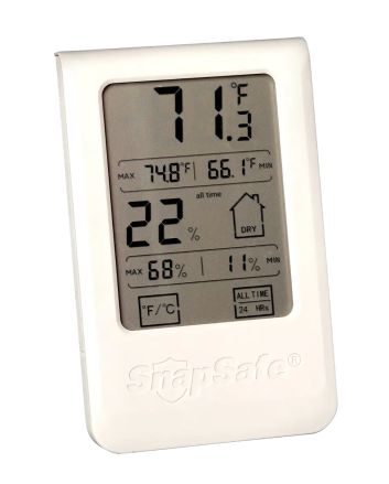 SnapSafe 75909 Gun Safe Hygrometer Gray AAA