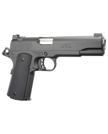 Ed Brown SF18G4 Special Forces Gen4 45 ACP 7+1 5" Stainless Steel Barrel, Stealth Gray Serrated Carbon Steel Slide, Stealth Gray Stainless Steel Frame w/Beavertail, Black VZ Grip, Right Hand