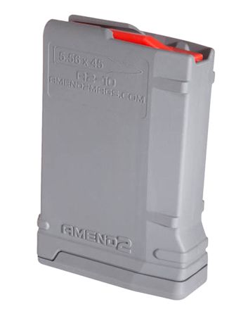 Amend2 556MOD2GRY10 MOD-210rd 223 Rem/5.56x45mm NATO Compatible w/ AR-15/M16/M4 Gray Polymer