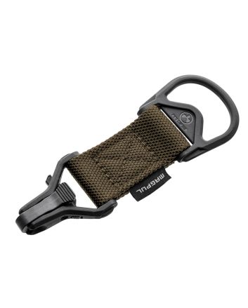 Magpul MAG516-COY MS1/MS3 Sling Adapter made of Steel with Coyote Melonite Finish, Polymer Hardware, Nylon 1.25" Webbing &amp; Two to One-Point Design for AR-15, M4 &amp; M16