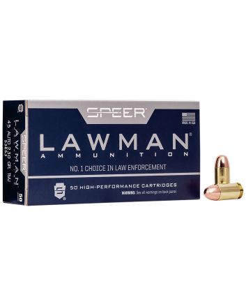 Speer 53653 Lawman45ACP 230gr Total Metal Jacket Flat Nose 50 Per Box/20 Case
