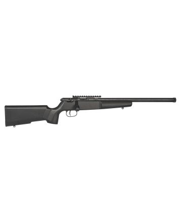 Savage Arms 13823 Rascal Target Youth 22 LR 1rd 16.12" Matte Black Threaded Barrel, Matte Black Picatinny Rail Carbon Steel Receiver, Matte Black Fixed Wood Stock, Right Hand