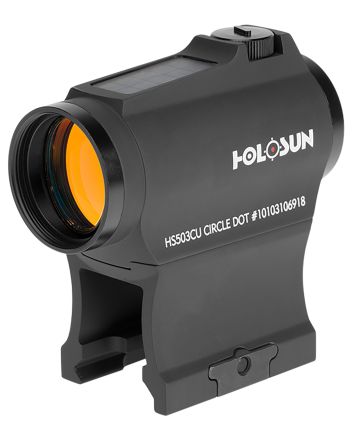 Holosun HS503CU 503Black Anodized 1 x 20 mm 2 MOA Red Dot/65 MOA Circle Multi Reticle