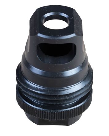 SilencerCo AC2627 ASR Muzzle Brake Black Steel 5/8"-24 Threads, 30 Cal
