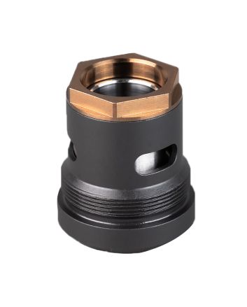 SilencerCo AC2448 3-Lug Mount45 ACP Black Steel
