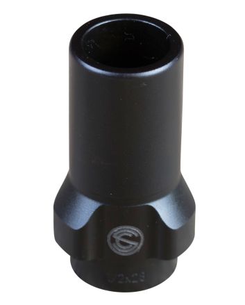 SilencerCo AC2607 3-Lug Muzzle Device 9mm Luger 1/2"-36 tpi Steel