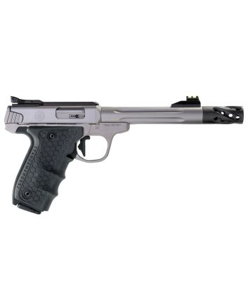 Smith &amp; Wesson 12078 Performance Center Victory Target 22 LR 6" MB 10+1 Stainless Steel Tandemkross Black HiveGrip with Integrated Target Thumb Rest Grip