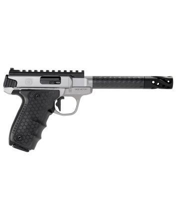 Smith &amp; Wesson 12080 Performance Center Victory Target 22 LR 6" CF MB 10+1 Stainless Steel Tandemkross Black HiveGrip with Integrated Target Thumb Rest Grip