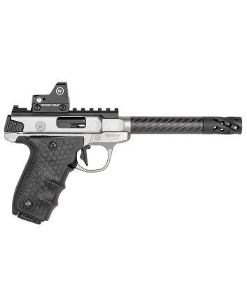 Smith &amp; Wesson 12081 Performance Center Victory Target 22 LR 6" CF MB 10+1 Stainless Steel Tandemkross Black HiveGrip with Integrated Target Thumb Rest Grip Red Dot