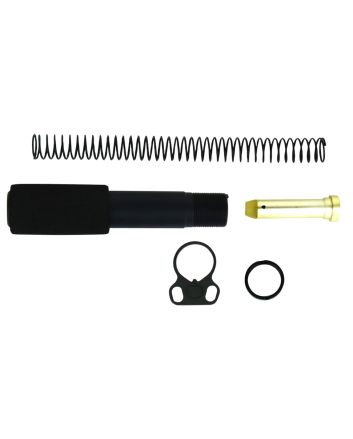 TacFire MAR049B Buffer Tube Kit Mil-Spec AR-15 Black Aluminum AR-Pistol Platform