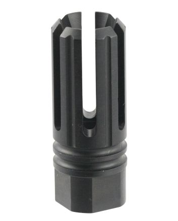TacFire MZ10053BN 6 Prong Flash Hider Black Nitride Steel with 5/8"-24 tpi Threads, 2.22" OAL &amp; 0.87" Diameter for 308 Win AR-10