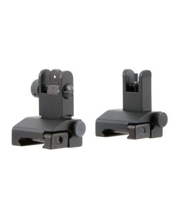 TacFire IS002 Pop Up Iron Sights/Spring LoadedBlack Anodized Flip Up for AR-Platform