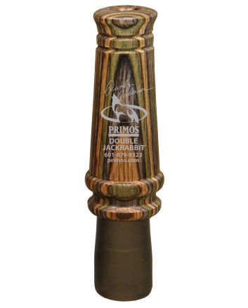 Primos 366 Randy Anderson Double Jackrabbit Open Call Double Reed Rabbit Sounds Attracts Predators Multi Color Laminated Wood