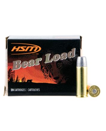 HSM 45C7N20 Bear Load45 Colt 325 gr Wide Flat Nose 20 Per Box/ 20 Case