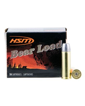 HSM 454C4N20 Bear Load454 Casull 325 gr Wide Flat Nose 20 Per Box/ 20 Case