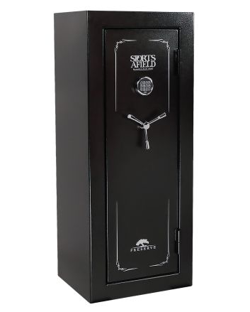 Sports Afield SECSA5924P Preserve SA5924P Electronic Keypad/Key Entry Black Textured Steel Holds 24 + 4 59" H x 24" W x 20" D Fireproof- Yes