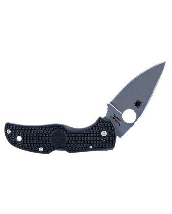 Spyderco C41PBK5 Native 5 Lightweight 2.95" Folding Spear Point Plain CPM S35VN SS Blade Black Bi-Directional Texturing FRN Handle Includes Pocket Clip