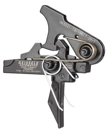 Geissele Automatics 05167 SD-ETwo-Stage Flat Trigger with 2.90-3.80 lbs Draw Weight &amp; for AR-15/AR-10