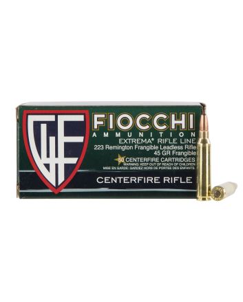 Fiocchi 223FRANG Extrema223Rem 45gr Lead Free Frangible 50 Per Box/20 Case