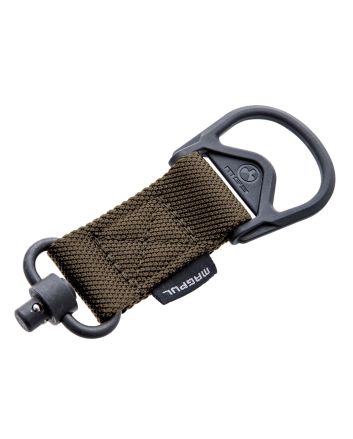 Magpul MAG517-COY MS1/MS3 QD Sling Adapter made of Steel with Maganese Phosphate Coyote Finish, Polymer Hardware, Nylon 1.25" Webbing &amp; Two to One-Point Design for AR-15, M4, M16, AK-Platform &amp; AKM