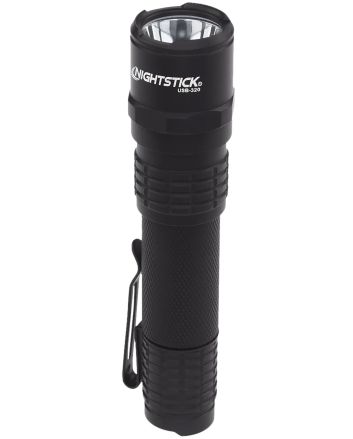 Nightstick USB320 USB Rechargeable EDC FlashlightBlack Anodized 320 Lumens White LED