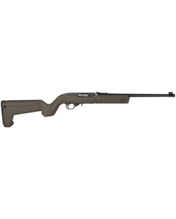 Ruger 31101 10/22 Takedown 22 LR 10+1 16.40" Threaded Barrel, Satin Blued Alloy Steel, Exclusive Magpul X-22 Backpacker OD Green Stock, Cross-Bolt Manual Safety, Includes 4 BX-1 Mags