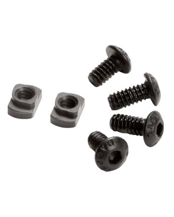 Magpul MAG615-BLK M-LOK T-Nut Replacement Set M-LOK Chromoly Steel Black Manganese Phosphate